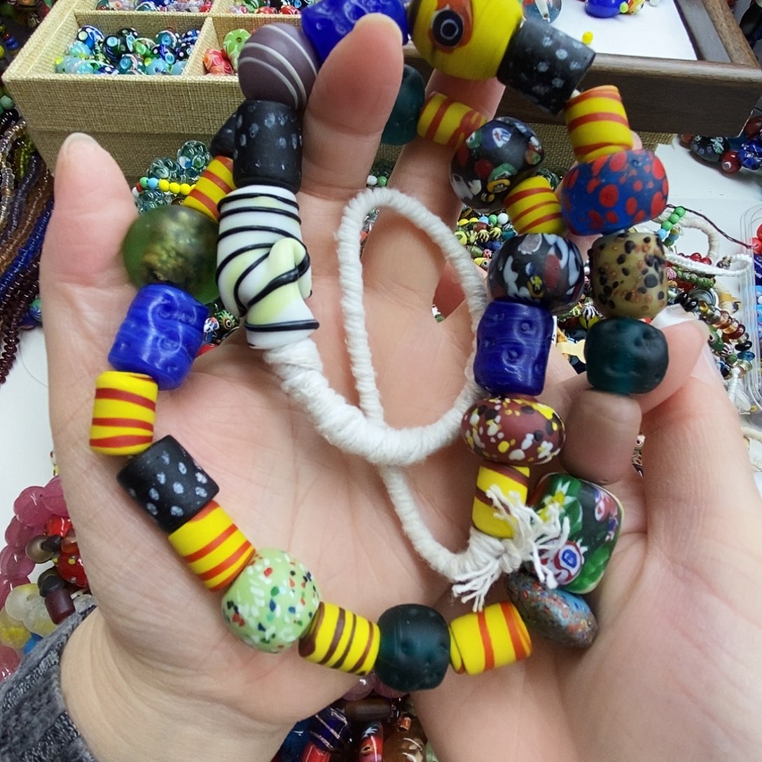 琉璃颈饰尼泊尔千花多宝113