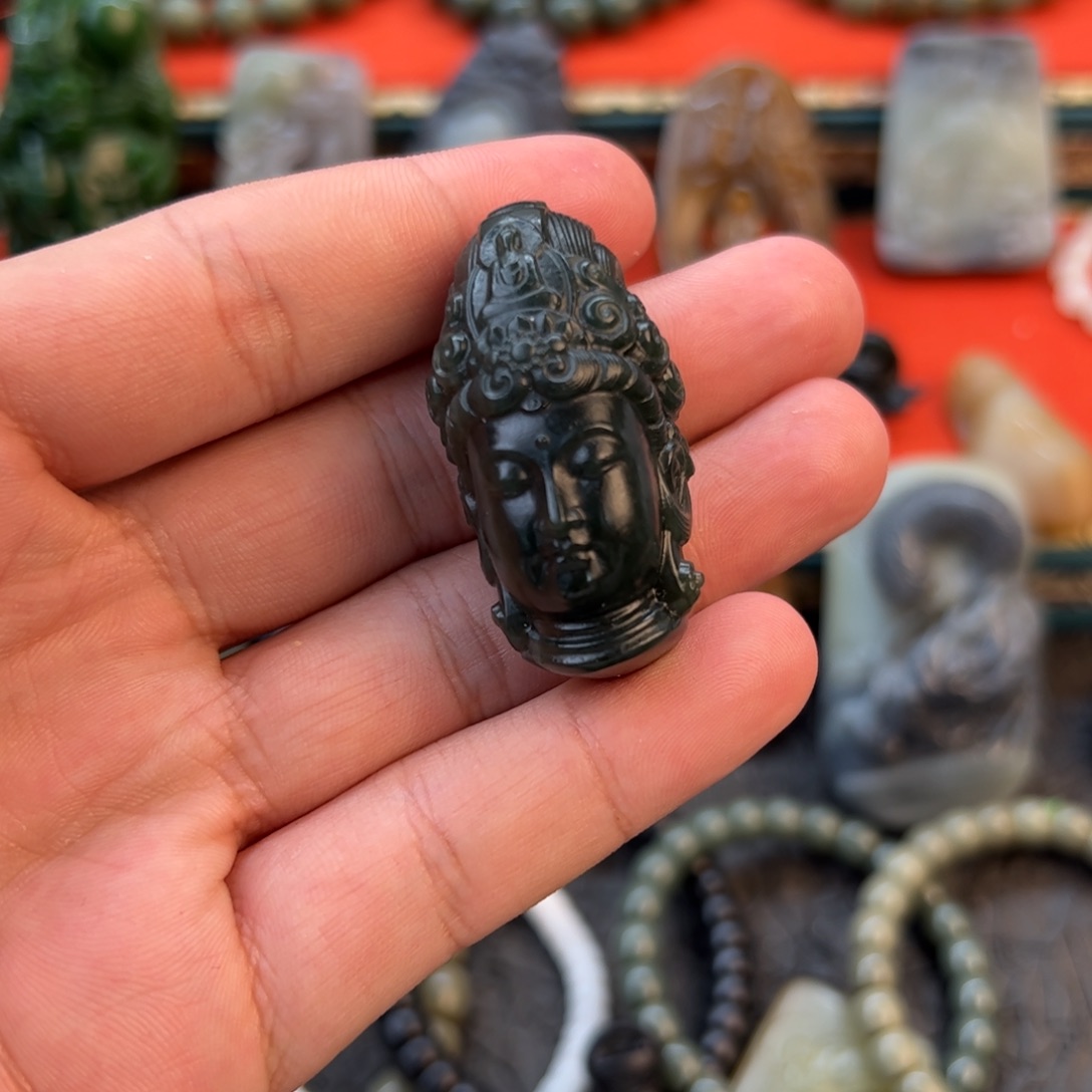 和田玉颈饰未镶嵌开*