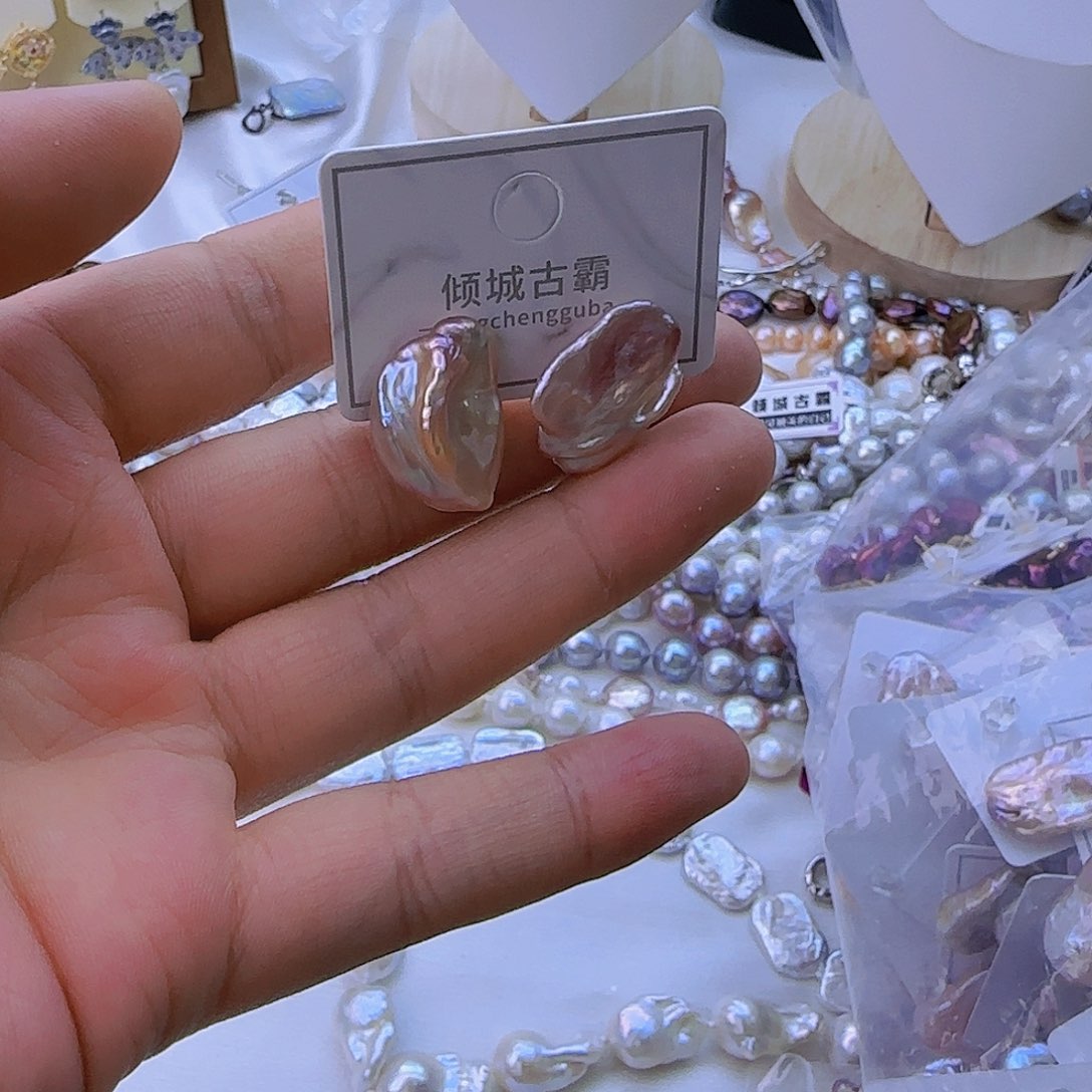 银S925镶嵌淡水珍珠883