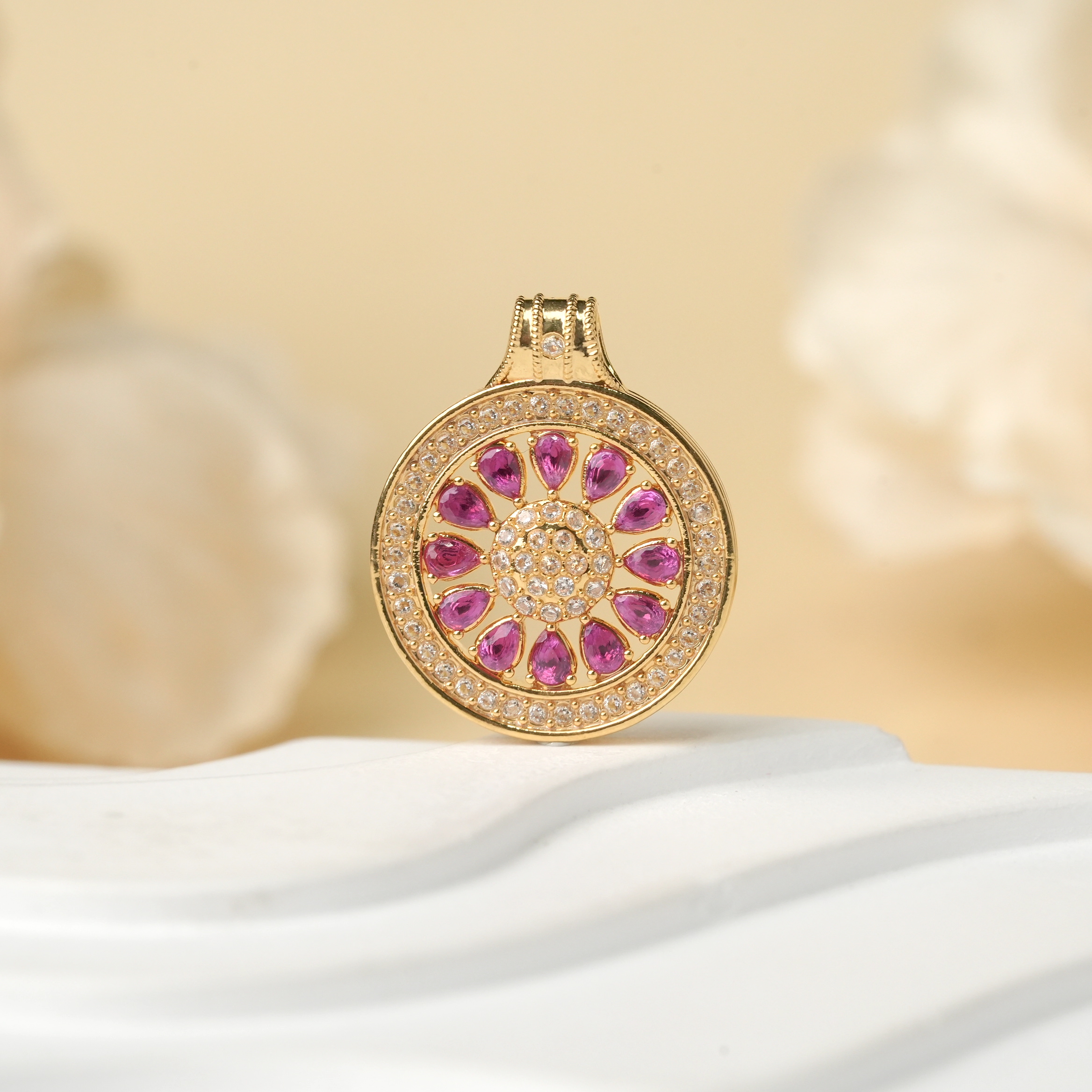 【云中意】18K金罗马花园彩锆配件-多样性发货-qyk