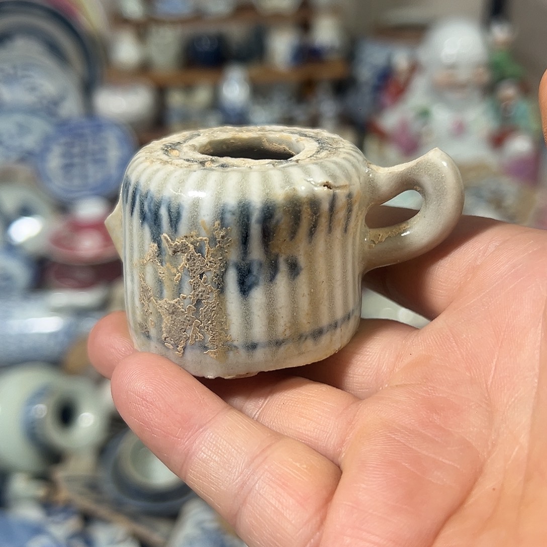 古***堂瓷片青花瓷片标本，全场包邮