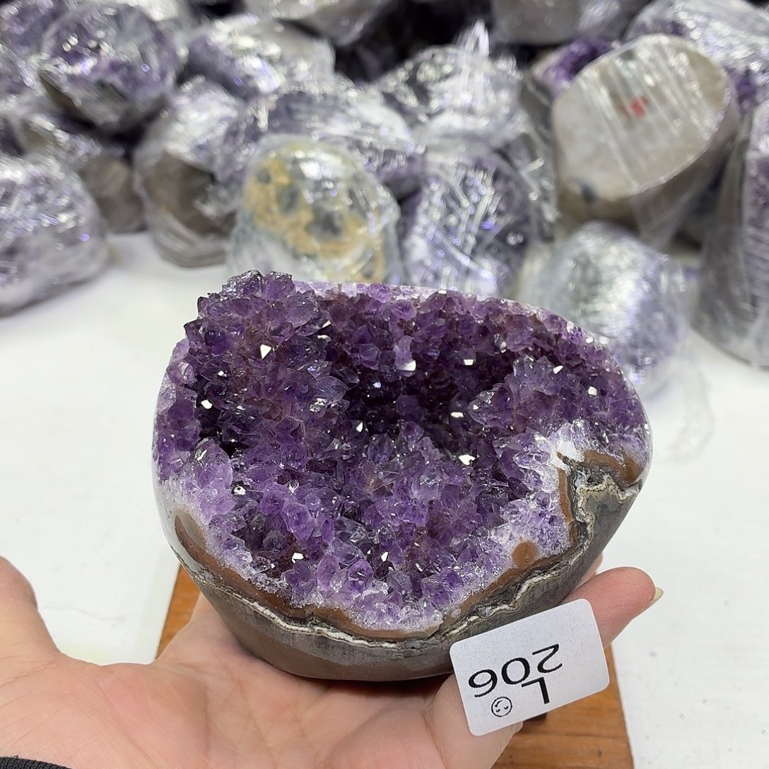 水晶摆件未镶嵌天然紫水晶