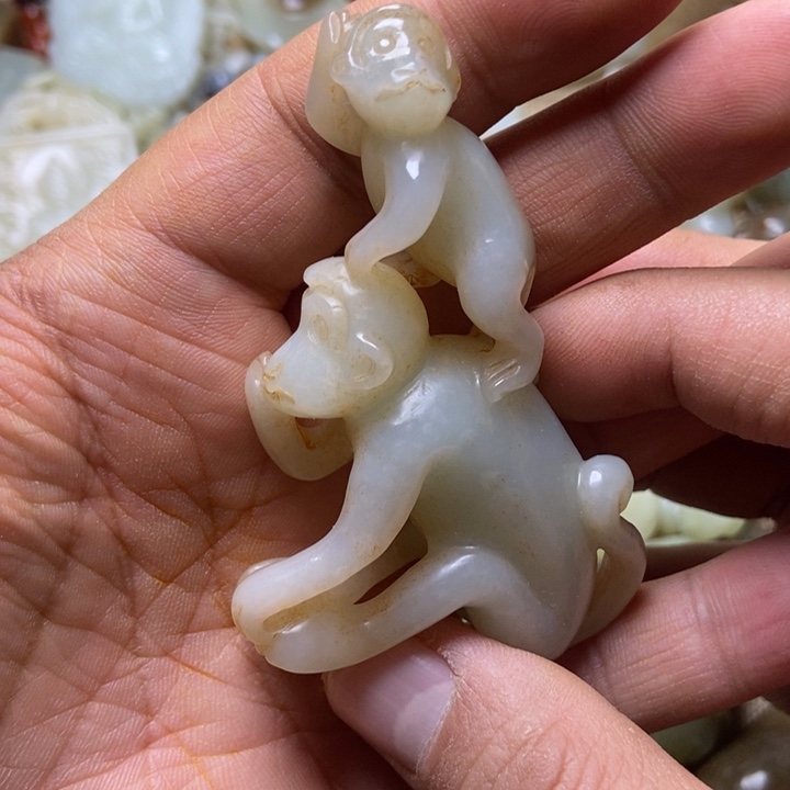 和田玉未镶嵌挂件