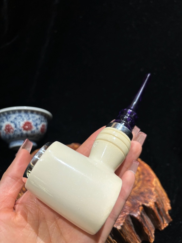 H.Roben海泡石斗 超大号纯素空腔大气锤子斗