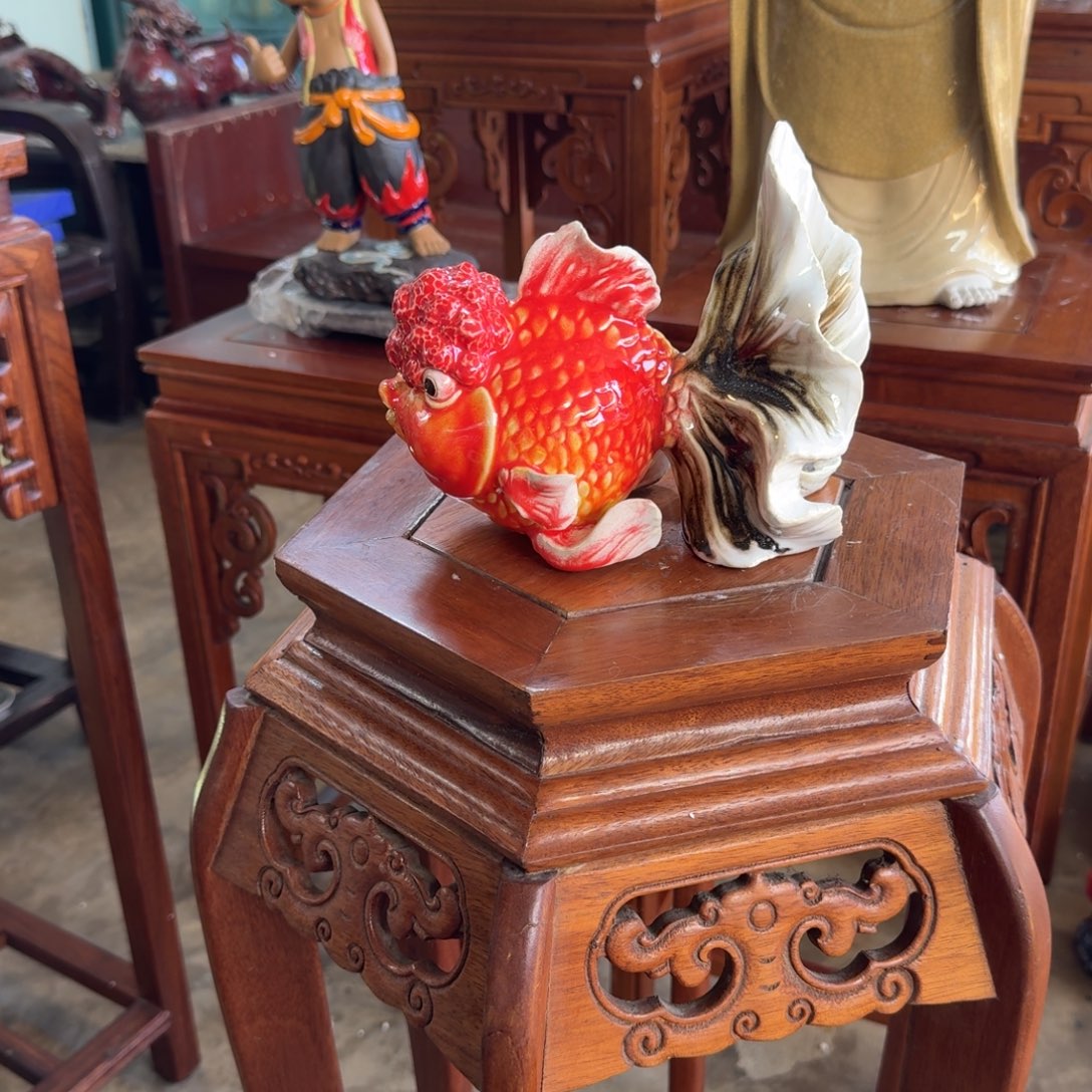 X***i石湾窑陶瓷摆件鲤鱼