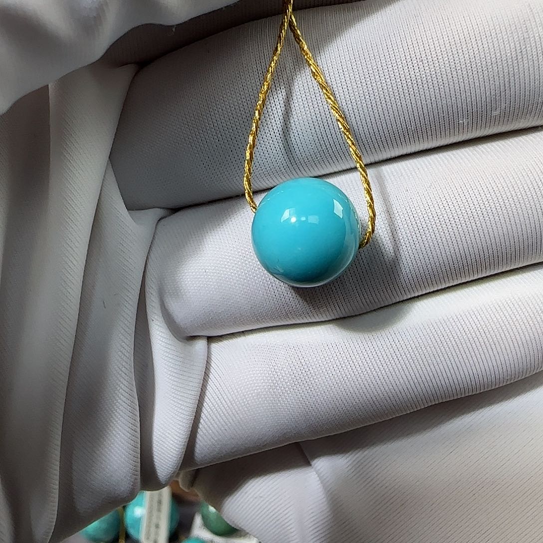 绿松石未镶嵌10mm➕单珠