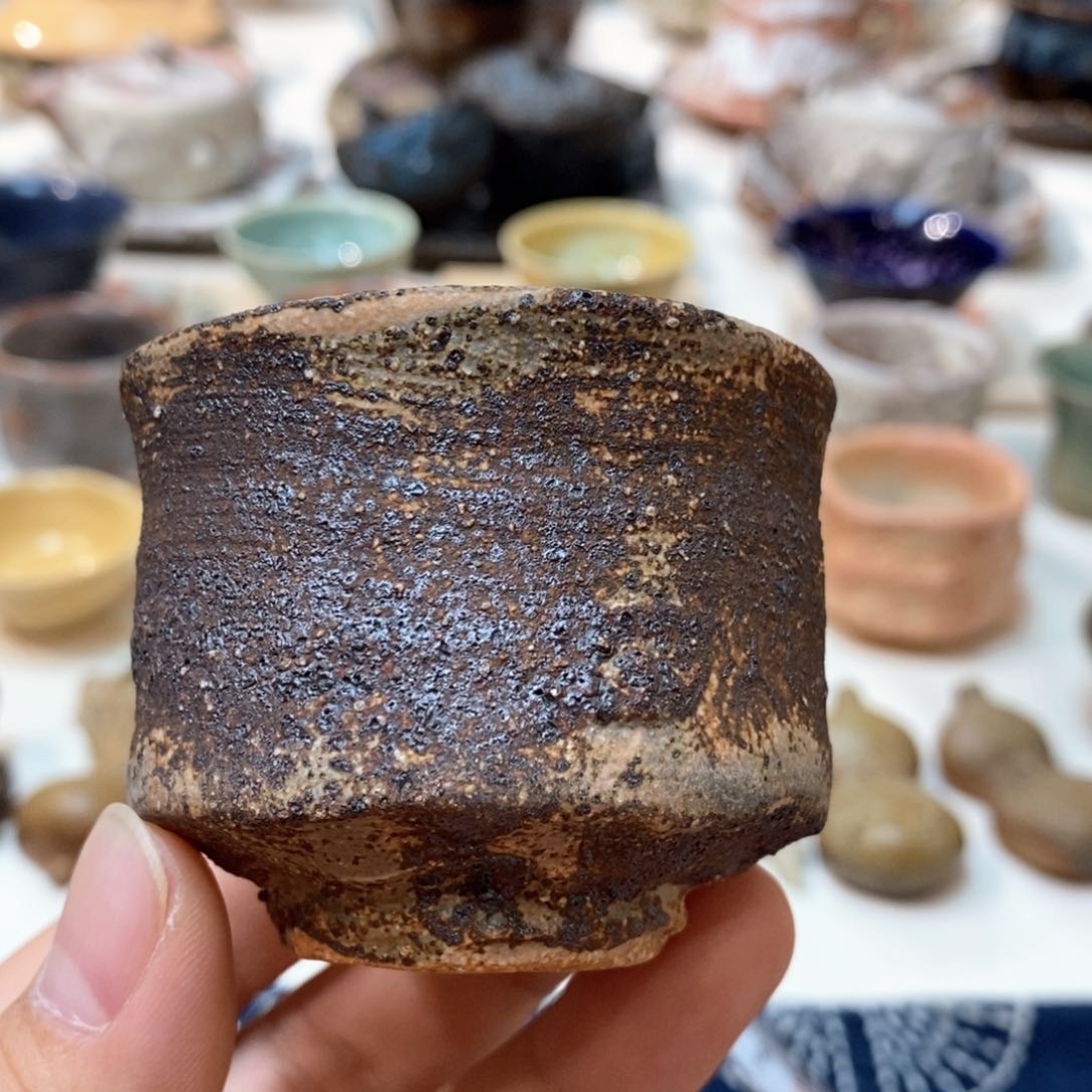 柴烧侘寂粗陶茶具