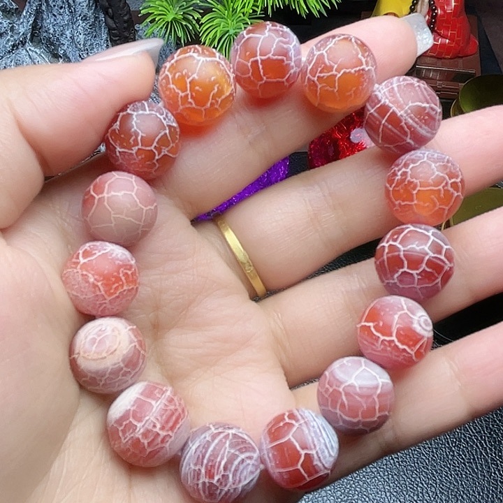 玛瑙/玉髓手串合金西玛