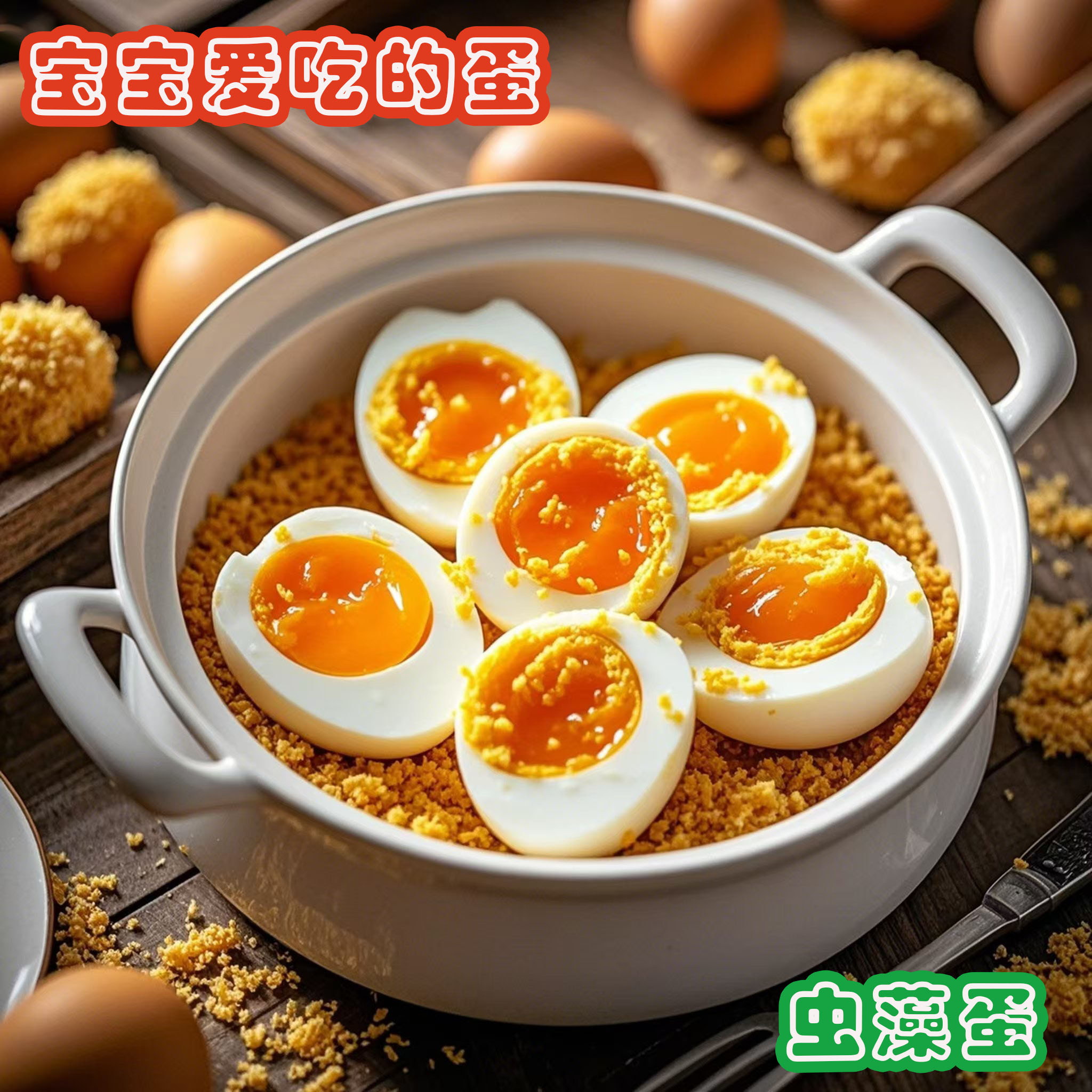 蛋大娘虫藻可生食鸡蛋10枚