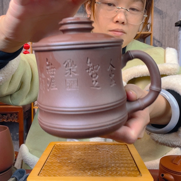 茶杯紫砂原矿紫砂杯