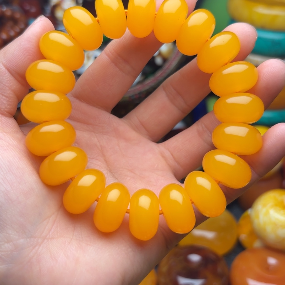 未镶嵌琥珀手链蜜蜡