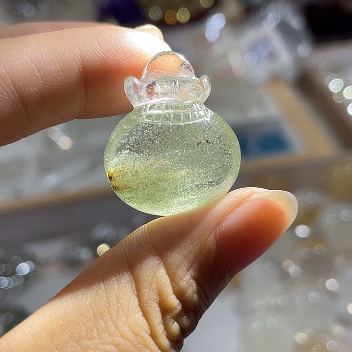 未镶嵌珠宝半成品水晶绿幽灵