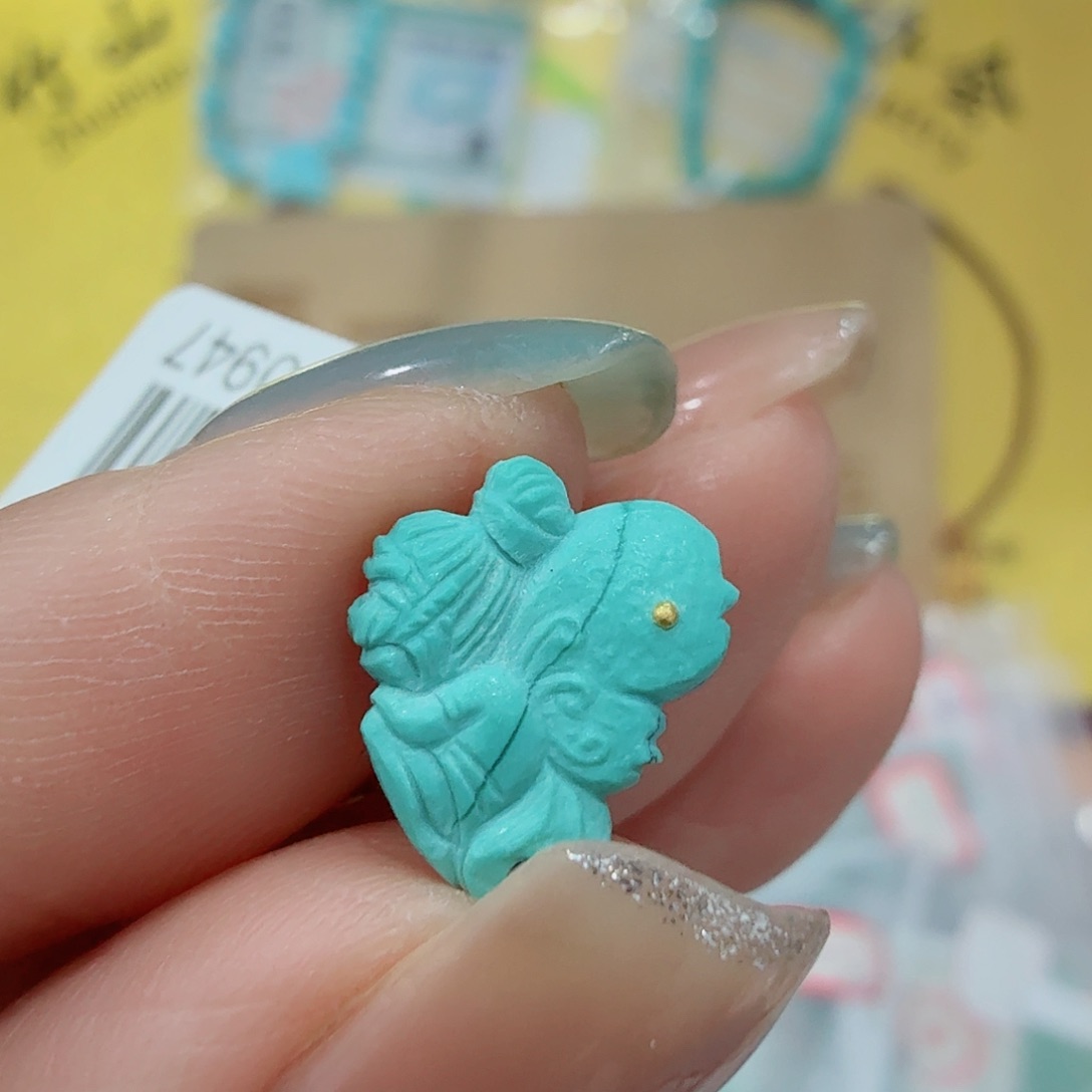 未镶嵌绿松石珠宝奇石步**花
