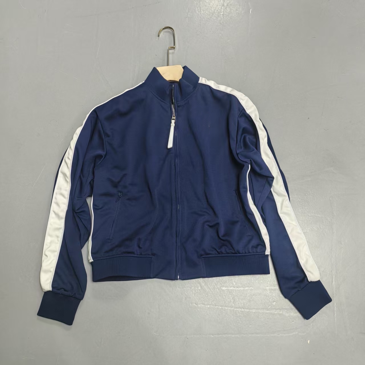 【南油玲姐】蓝色线条开衫新款外套63074