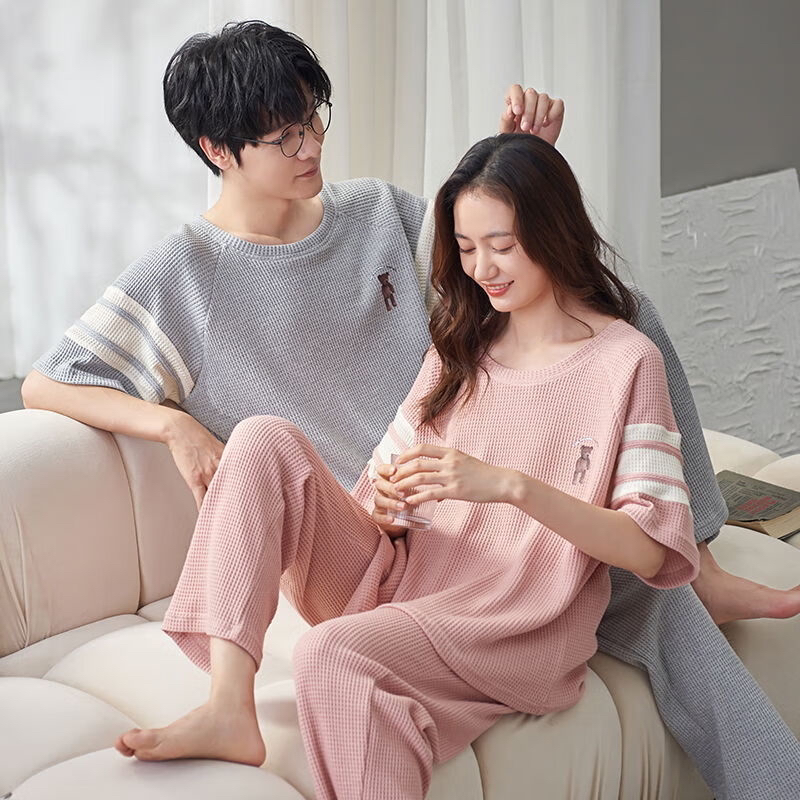 成人儿童品牌睡衣宽松家居服套装春秋四季休闲长袖四季款可外穿