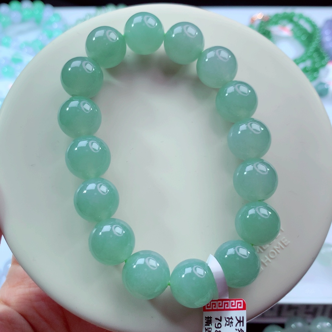 翡翠未镶嵌手链卡13