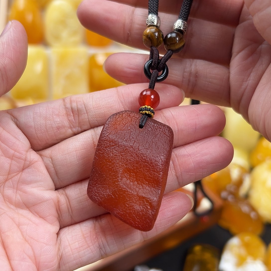 蜜蜡颈饰未镶嵌蜜蜡