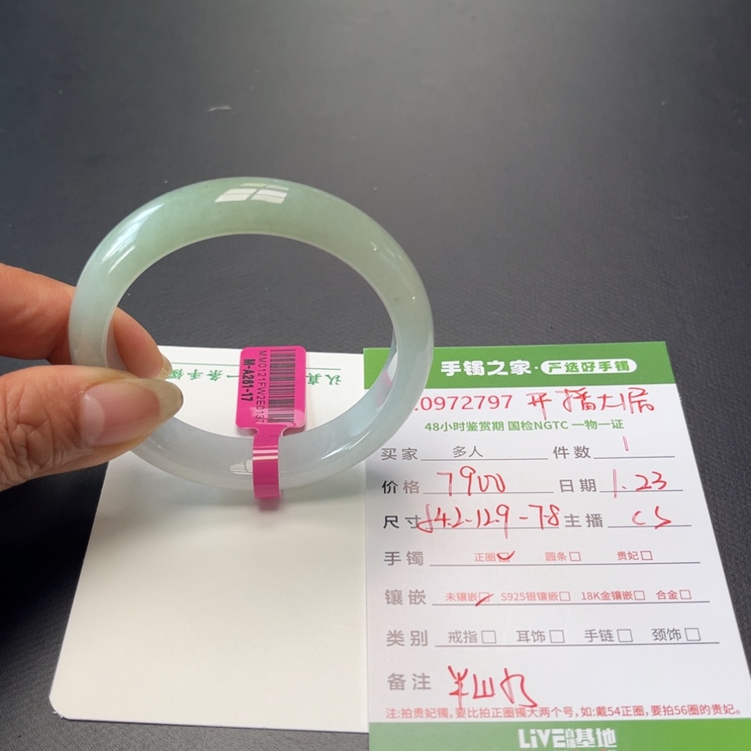 翡翠手镯未镶嵌多人