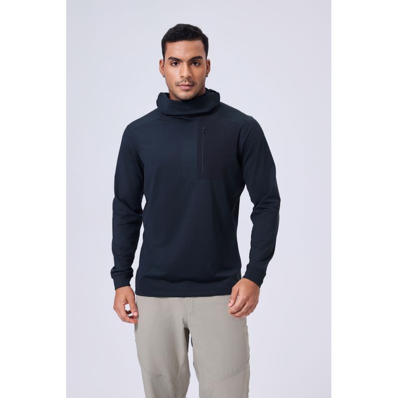 飞禽-滑雪保暖抓绒帽衫户外卫衣速干防水5849