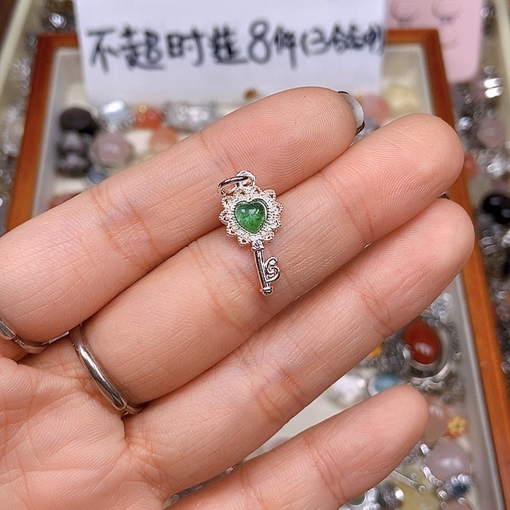 紫晶耳饰银S925镶嵌盒子