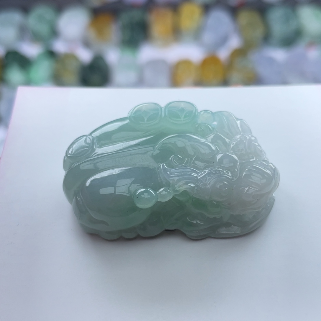 翡翠颈饰未镶嵌貔貅