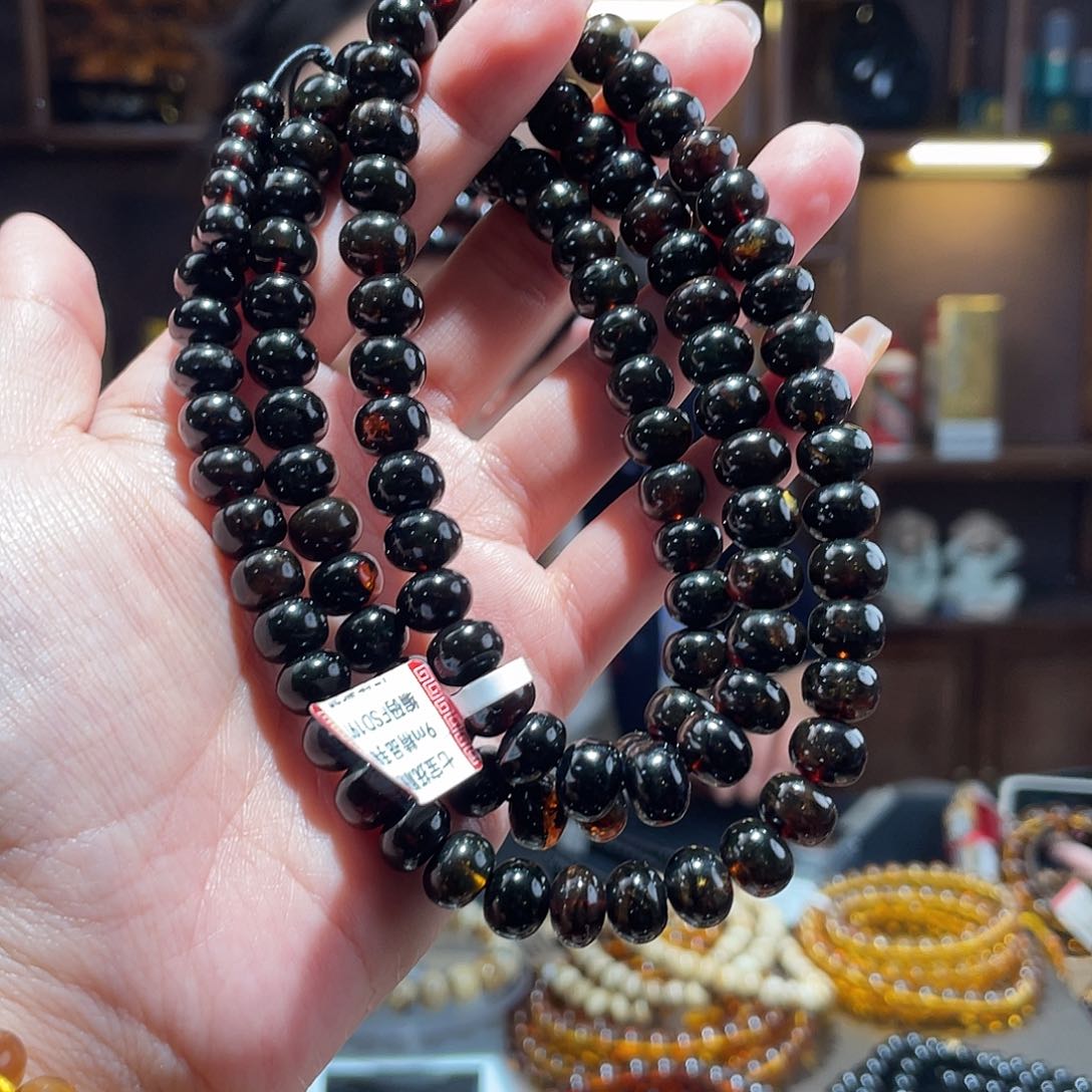 琥珀手链未镶嵌9m翳珀