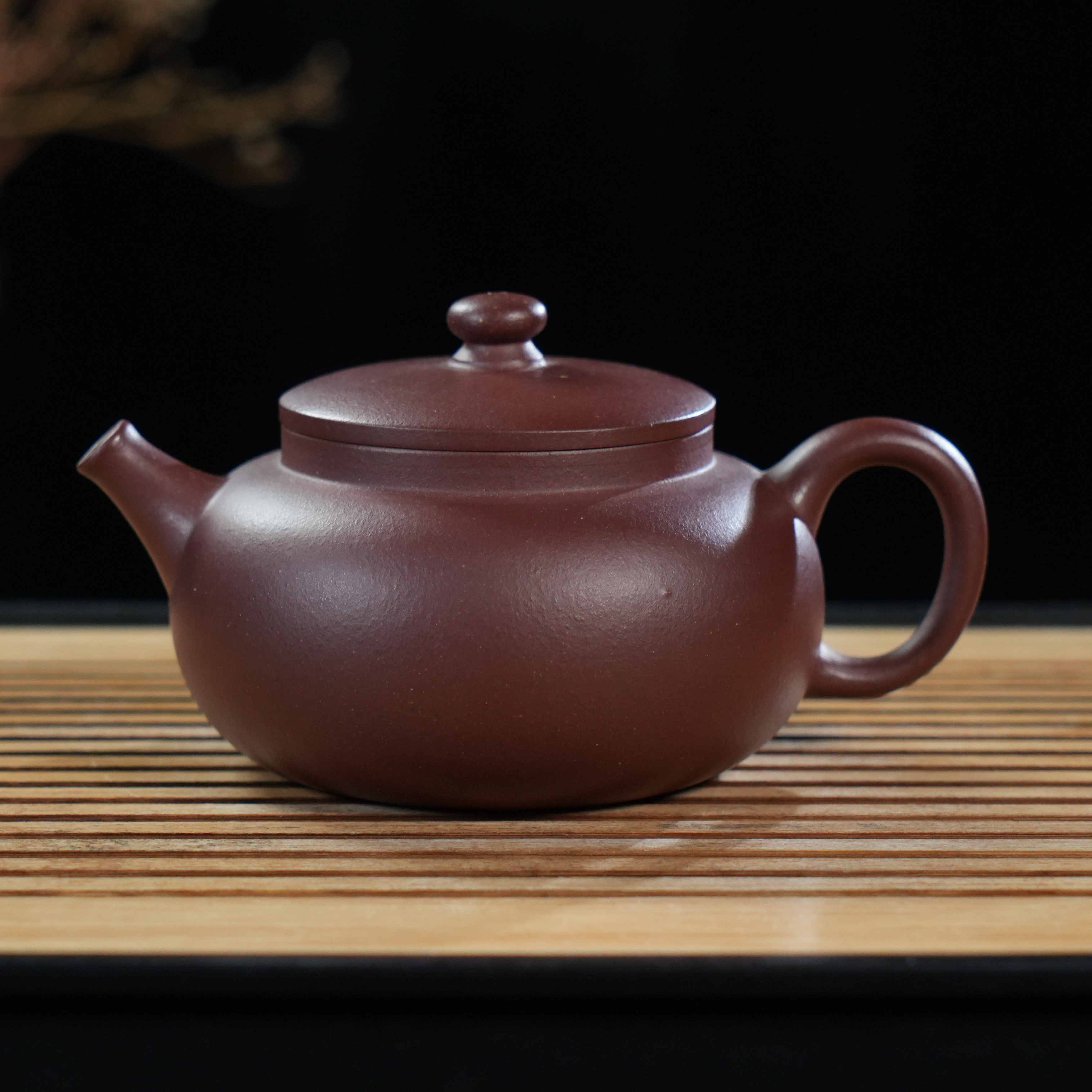 GS20-055    周杰萍  宜兴手工紫砂  平安