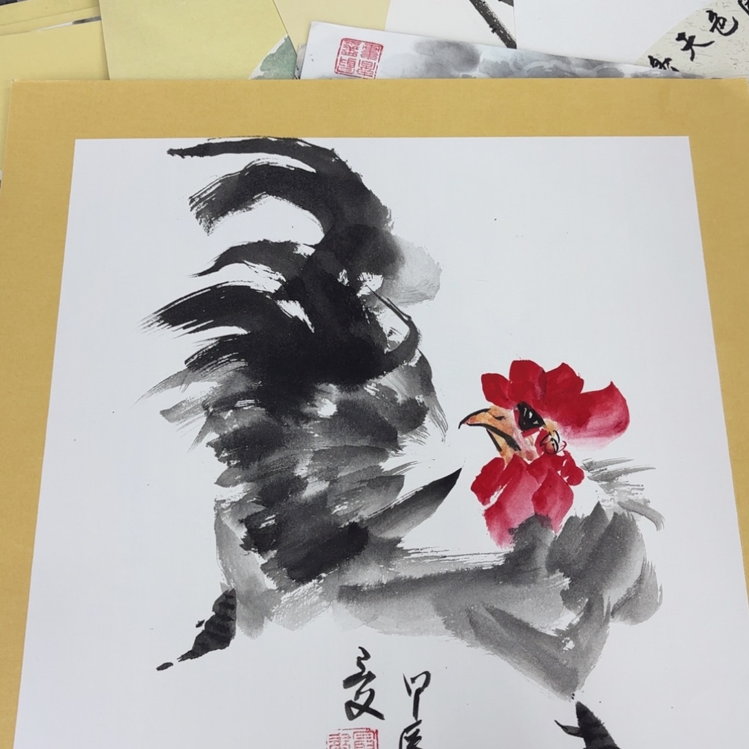 国画花鸟花鸟陈广保