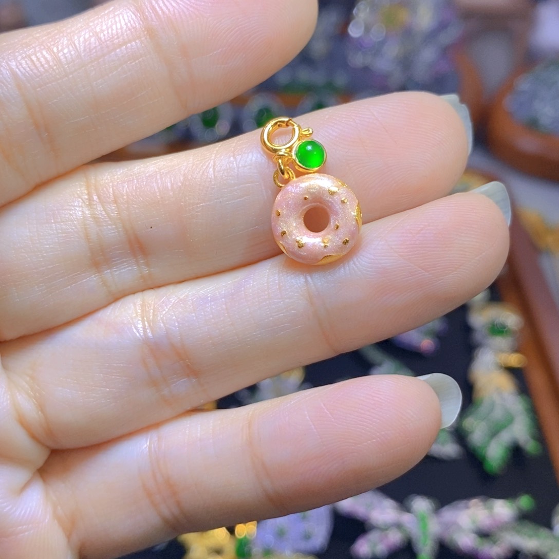 翡翠颈饰银S925镶嵌天然翡翠