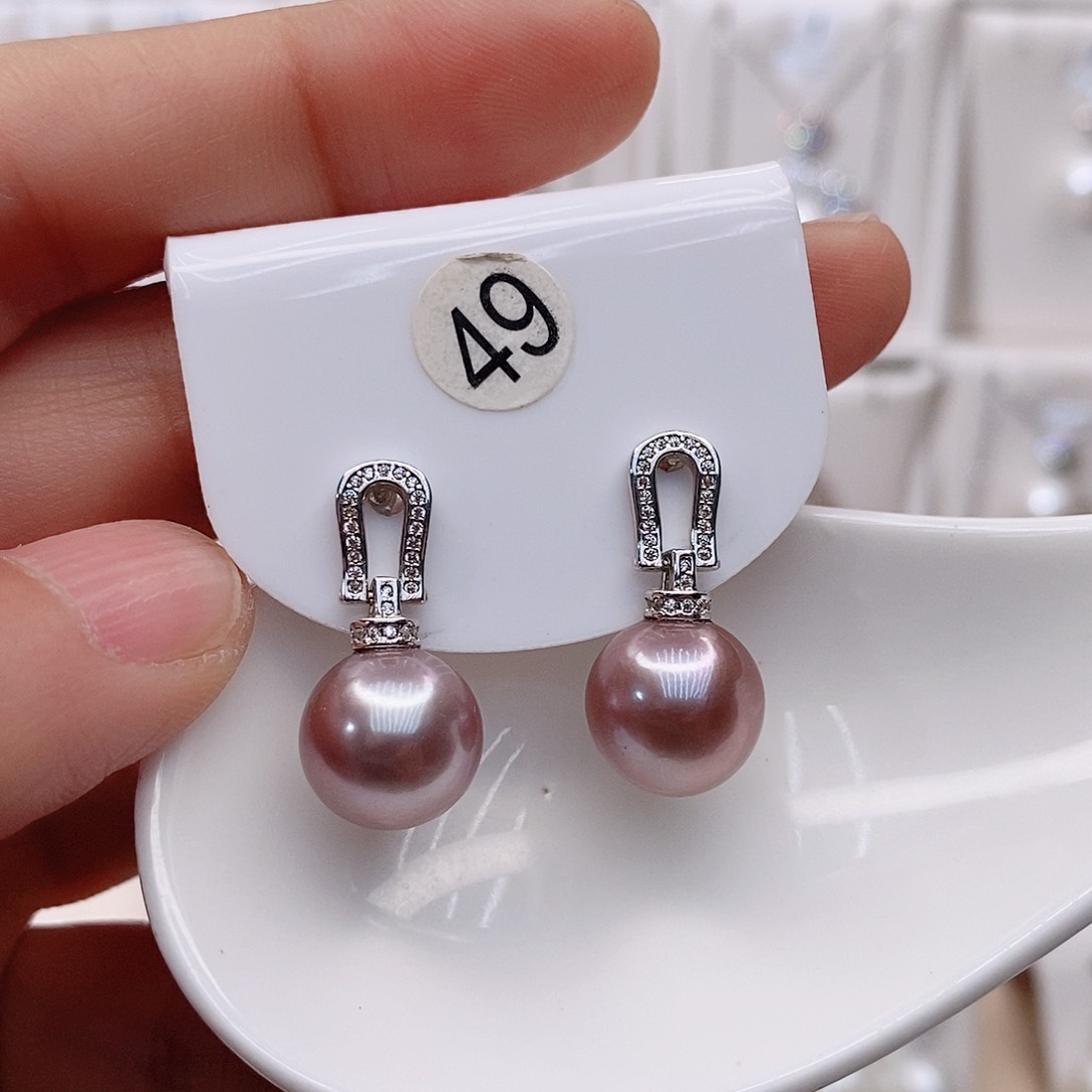 颈饰银S925镶嵌淡水珍珠