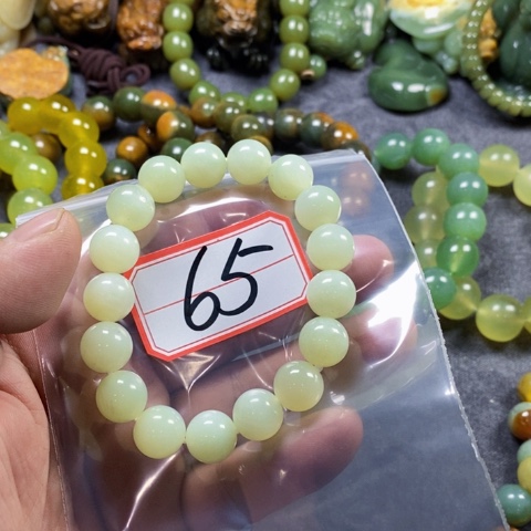 未镶嵌蛇纹石玉手链