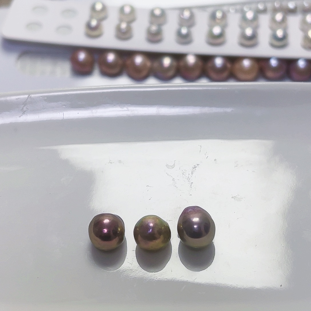 淡水珍珠耳饰银S925镶嵌L****贝