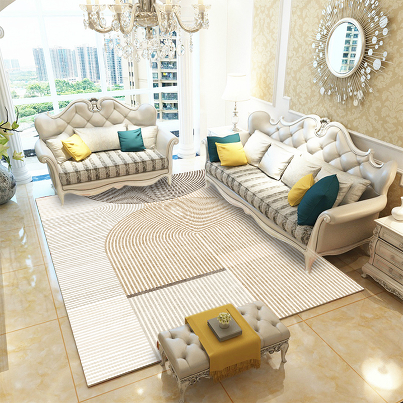 爱意满满客厅针织卧室隔凉防潮裁剪防滑吸水大地毯160X230厘米