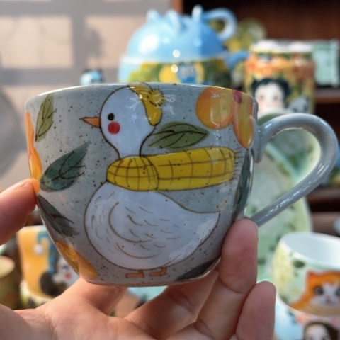 炉景德镇釉下手绘陶瓷 