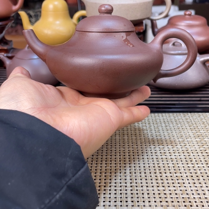 紫砂茶壶紫紫老壶微瑕