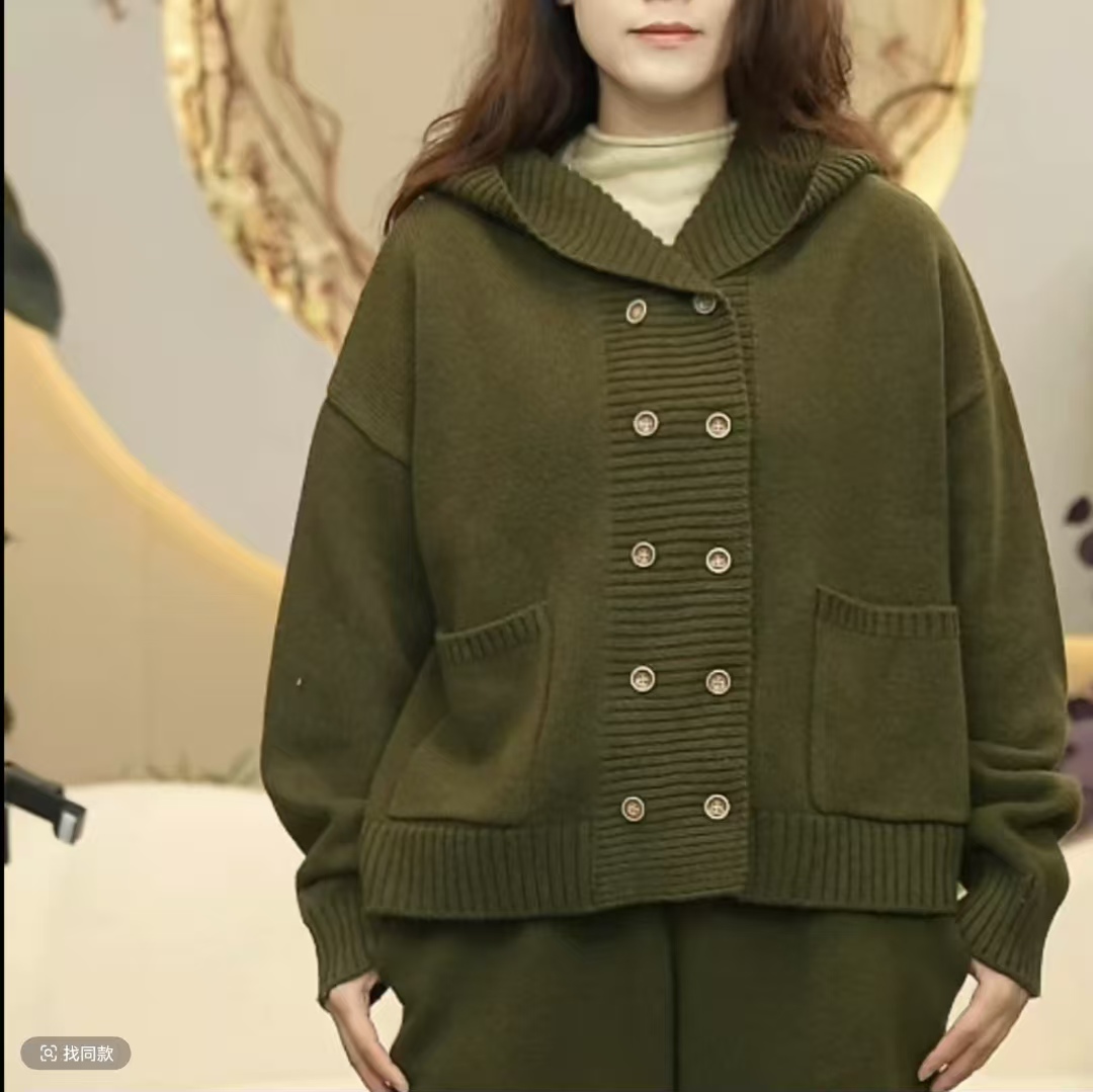 重磅推荐！100%羊毛楼阁帽衫