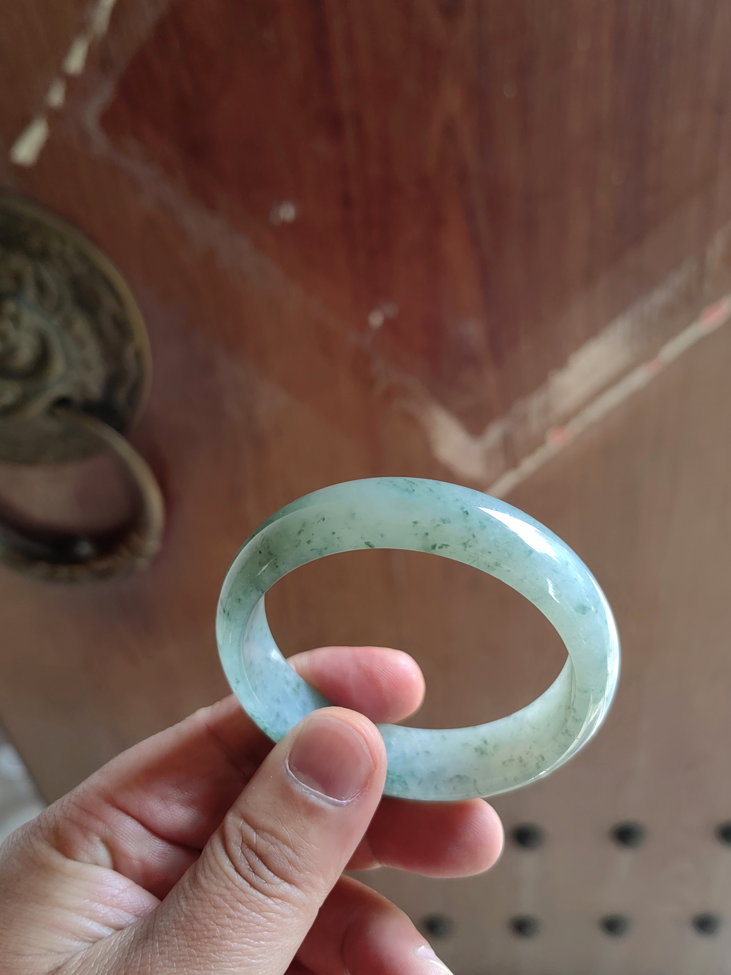 天然缅甸翡翠手镯58.7圈口