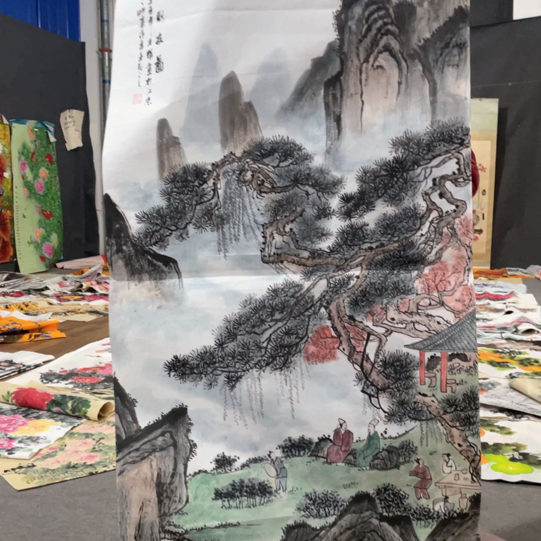 国画国画作品画心一张