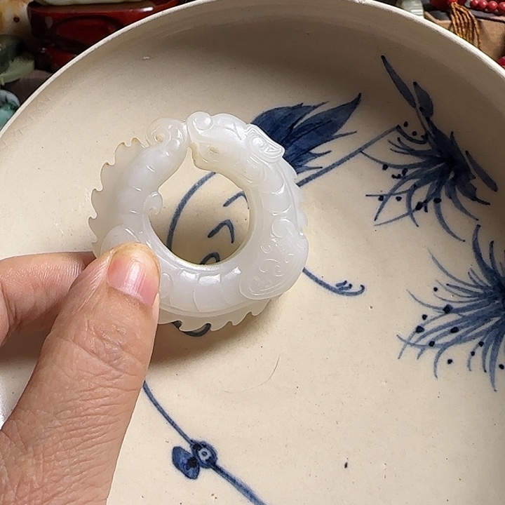 岁***）瓷片新号开播挂件一个