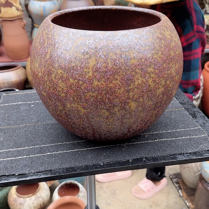 紫砂花盆高度26口径22