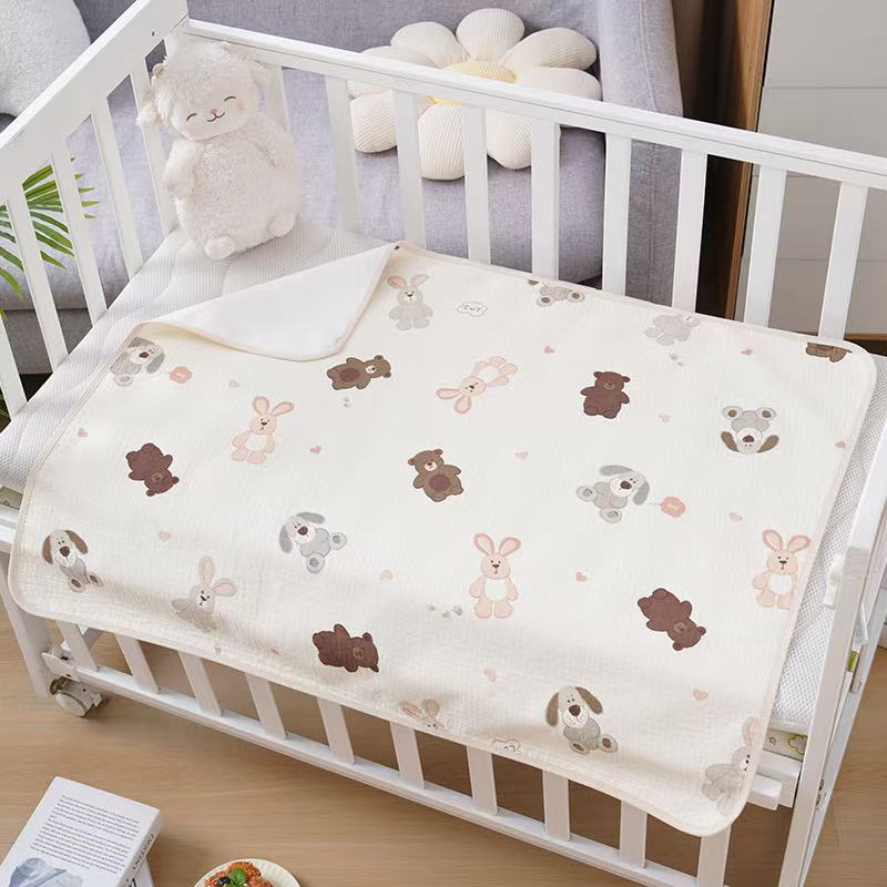 婴儿隔尿垫可洗纯棉a类防水透气宝宝防尿四季床垫姨妈期生理垫