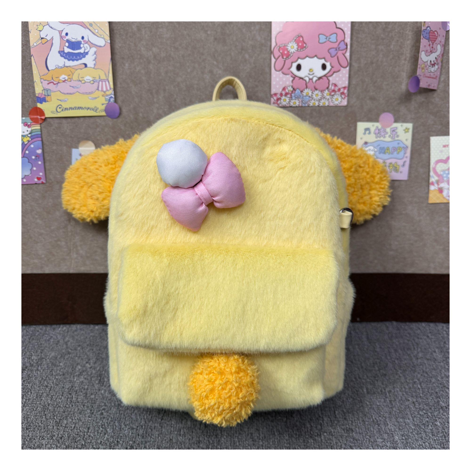 【栗子】饼饼双肩包~黄色迪士尼韩版卡通少女ins百搭秋冬双肩背