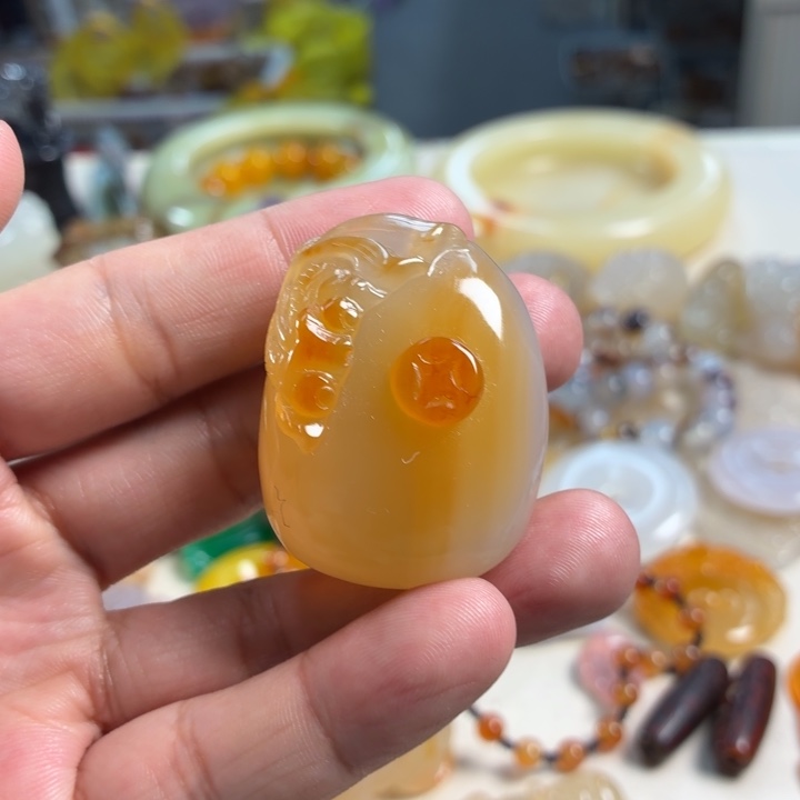 玛瑙/玉髓未镶嵌吊坠(不含链)