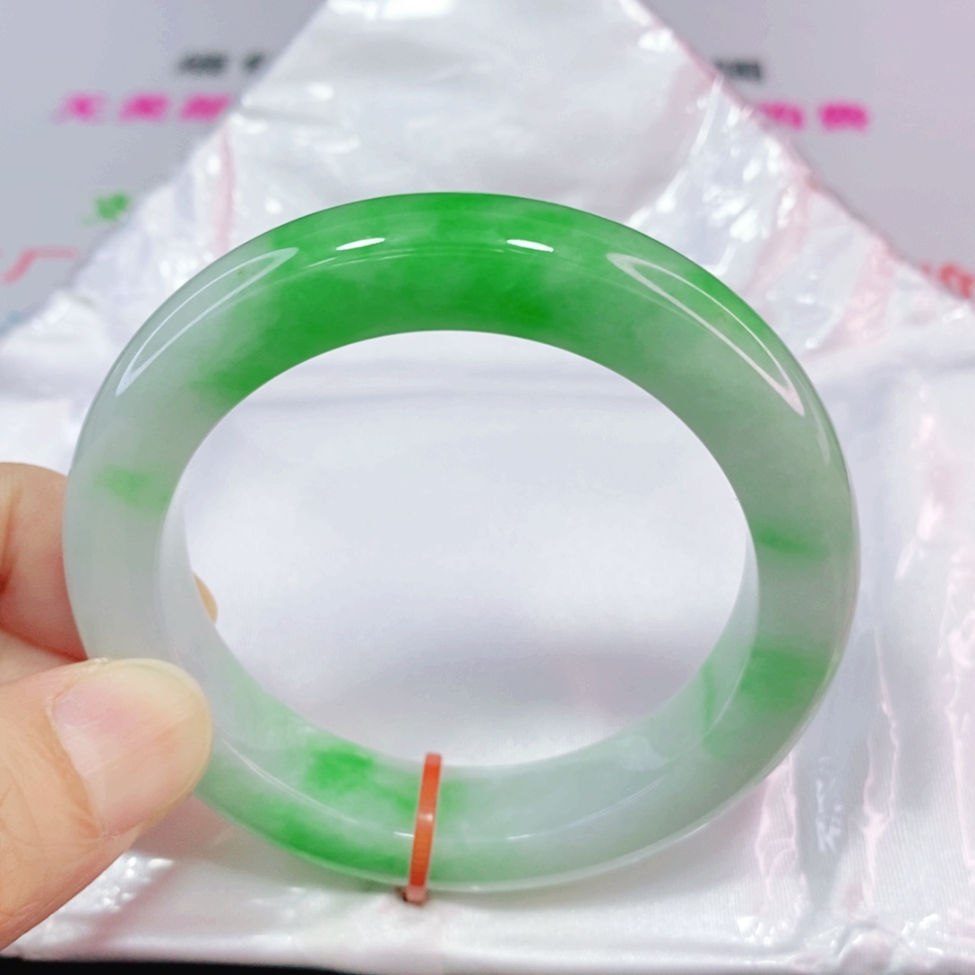 未镶嵌手镯翡翠52.8圈口正圈-厚装力推