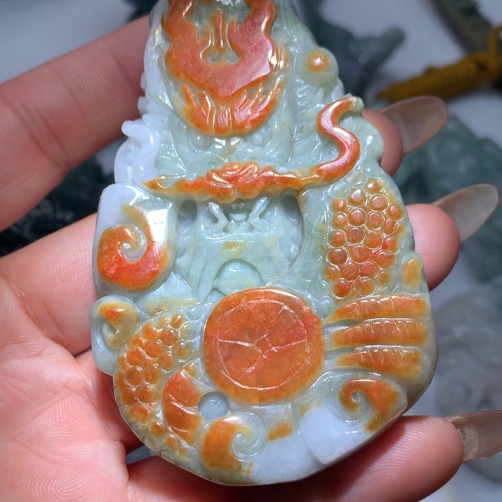 翡翠未镶嵌颈饰保真天然A货翡翠