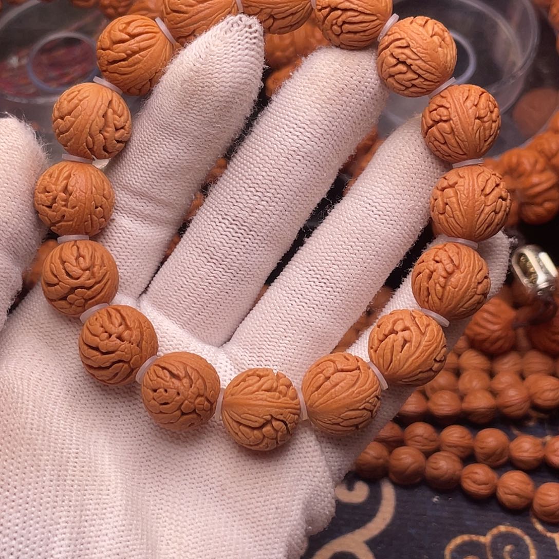 手串桃核精品绣球手串1.5