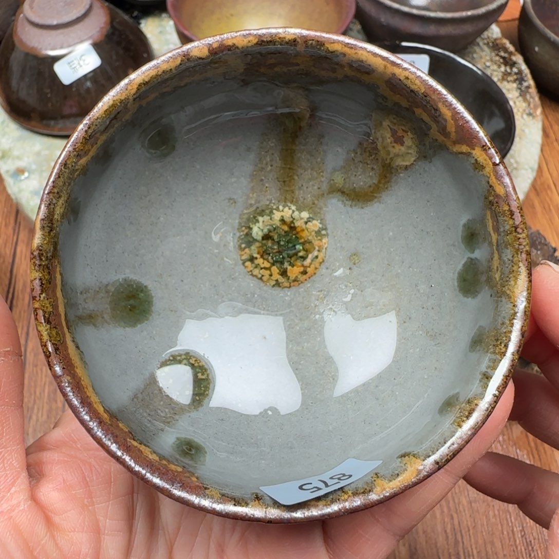 柴烧建盏茶盏茶杯875