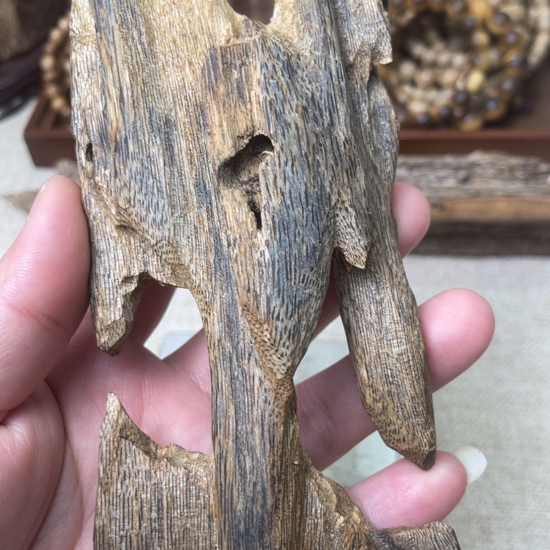 香料奇楠沉香虫漏61.6克