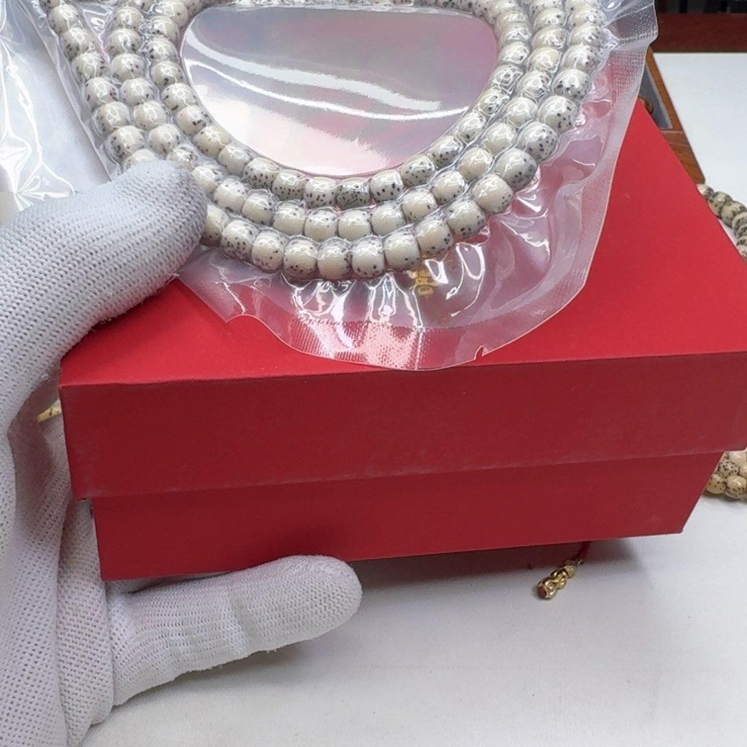 星月菩提手串33梵天糯冰石玉河豚7左右桶108