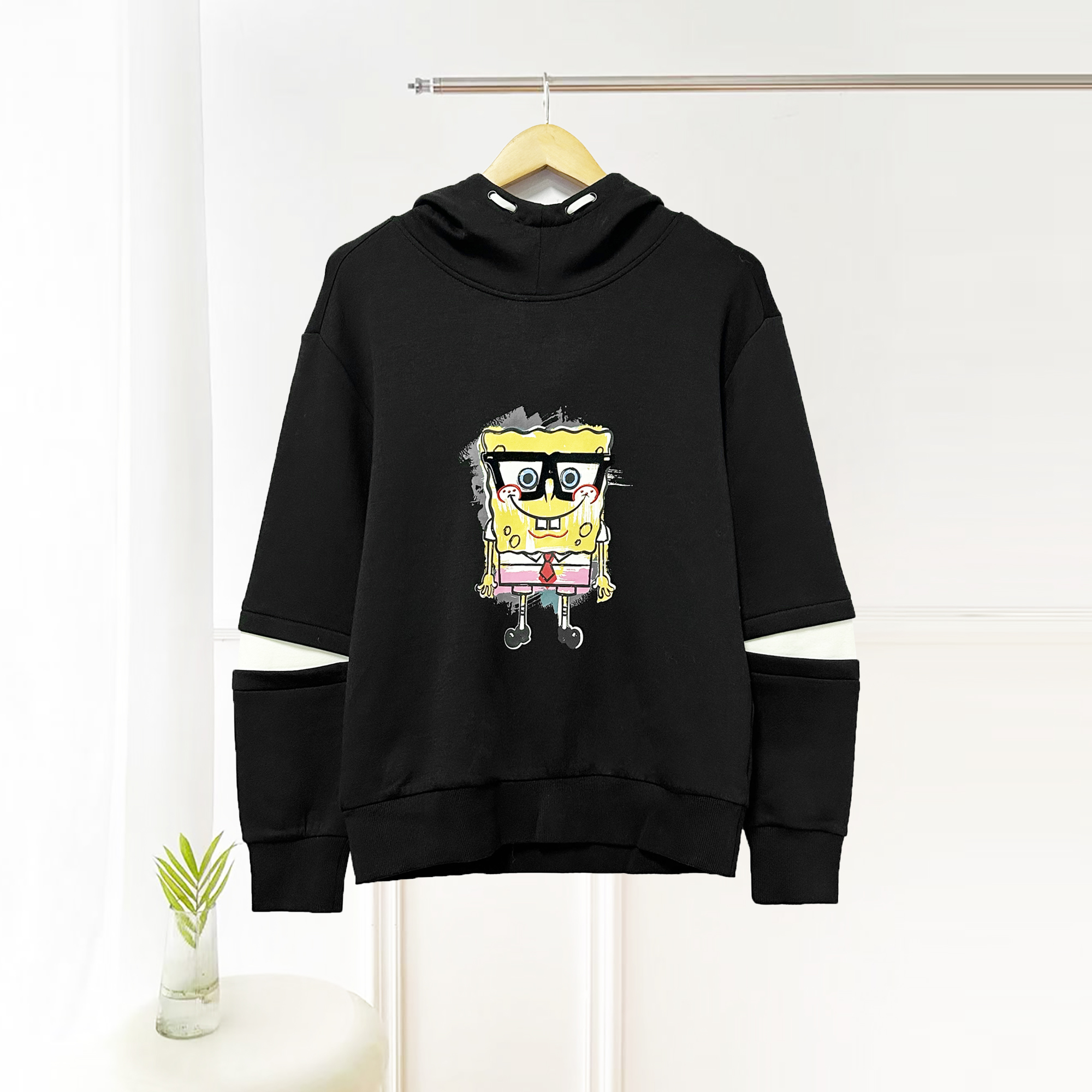 新品上新！时尚百搭连帽套头加绒卫衣H175